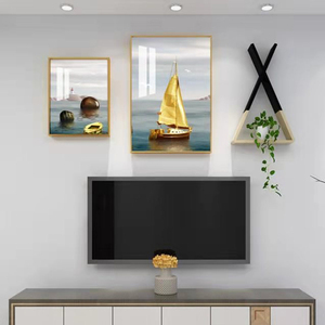 电视墙装饰画简约现代