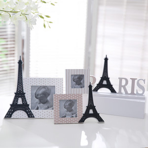 【清仓】法国巴黎埃菲尔铁塔树脂欧式相框相架摆件装饰品儿童相框