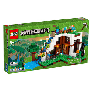 lego乐高我的世界 21134 瀑布基地儿童益智拼装积木人仔玩具礼物