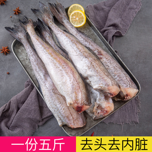 鳕鱼整条海鱼新鲜明太鱼冷冻深海雪鱼东北延边吉商用辅食无头鱼