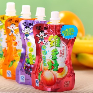 旺旺维多粒果冻爽150g荔枝 葡萄 吸肉果冻 果粒布丁整箱包邮