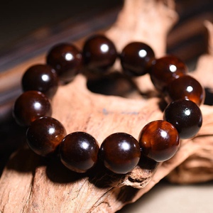 天然满血酒红山龟手串圆珠手链山龟壳黄金甲佛珠男女款情侣款