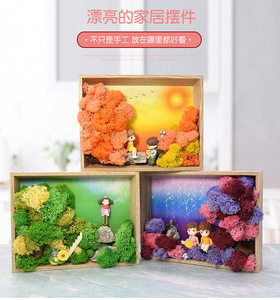 儿童手工diy植物海草立体相框微景观画材料包亲子创意粘贴玩具