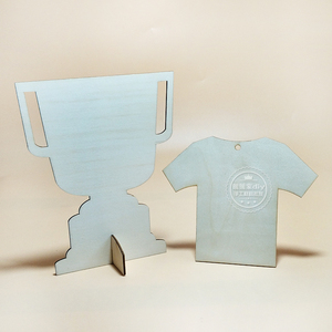 儿童diy手工木质奖杯模具珍珠雪花泥粘土彩泥木制衬衣t恤衣服模具