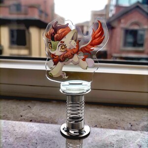 【mlp】代理 彩虹小马宝莉原创同人周边 弹簧摇摇乐麒麟秋烨立牌