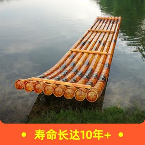 仿真竹排船竹筏竹筏船竹排塑料管水上pvc塑料管竹伐船阳朔漓江