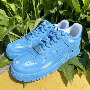 nike air force 1 low af1蓝色艺术馆刮刮乐做旧蓝天云朵球鞋定制
