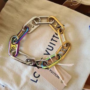 现货!lv路易威登淬火拼色链式手链 m80178