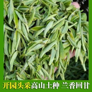 兰花香正宗黄山毛峰2021新茶明前特级毛尖安徽高山散装绿茶叶125g
