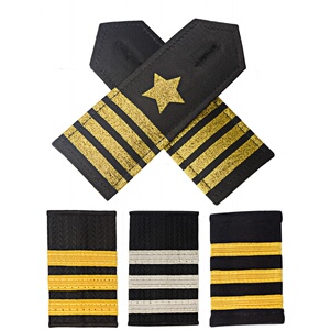 套式四杆五星金色软硬肩章领章标志保安制服配件物业礼宾服标识