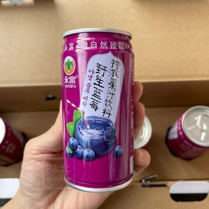 大兴安岭 野生蓝莓特浓果汁饮料 180ml*8罐礼盒装 嘟柿饮料 包邮