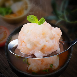 海沐元生虾滑5袋装新鲜火锅生鲜挤袋海底豆捞青虾滑虾饺虾饼