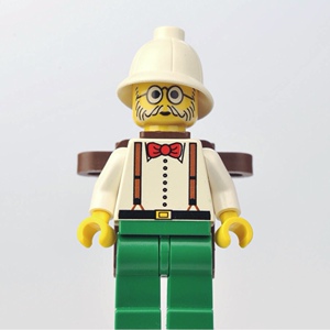 lego乐高全新绝版埃及探险冒险系列人仔 adv040 探险家博士1998年