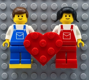 乐高情侣相框