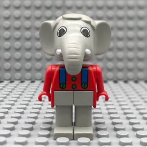 lego乐高fabuland系列大电影2 动物乐园人仔小大象 fab5c 1986年