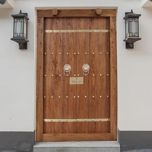 仿古木门庭院中式大门实木农村别墅对开门双开老式门家用进户大门