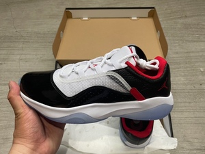 air jordan 11 cmft low aj11低帮黑红男子篮球鞋 do0613-160