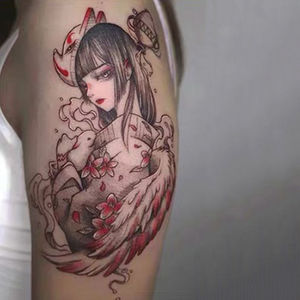 般若艺伎纹身贴