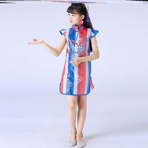 科技环保服装diy亲子服利用废物女士搞怪塑料袋废旧材料古风旗袍