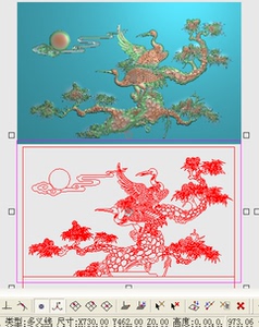 电脑数控雕刻图