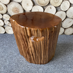 木墩凳子原木树桩根雕椅实木热卖树墩奇石花盆底座茶几茶台会客