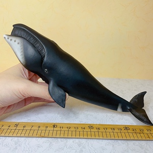 弓头鲸collecta仿真海洋动物模型玩具大鲸鱼儿童认知早教绘本摆件