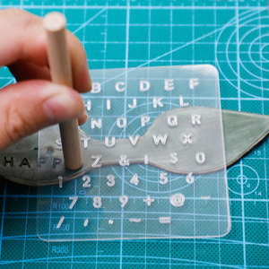 透明字母印皮革印章手工皮具刻字DIY工具数字模皮雕印花铜模模具