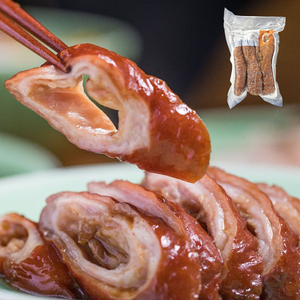 酱香味猪大肠冷冻红烧肥肠半成品卤大肠头加热即食网红下酒菜500g