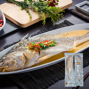 大满通拉菲黄鱼冷冻新鲜腌制黄花鱼开背去膛 酒店半成品半条700g