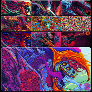 ak47暴怒野兽csgo反恐精英鼠标垫超大锁边防滑游戏竞技书桌键盘垫