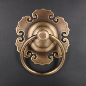 868人付款淘宝中式古铜门环铜门钹如意门扣加厚黄铜