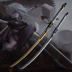 尼尔机械纪元周边cos2b发泡舞台道具9s小姐武器白之契约pu刀武器