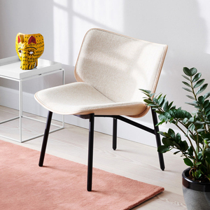 Dapper 北欧简约休闲椅单人座椅沙发椅设计布艺皮椅会客椅实木凳