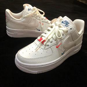 nike air force 1 空军一号迈阿密海豚队白蓝橙双钩板鞋女 ct1989