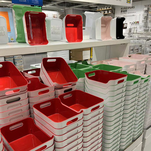 ikea宜家正品瓦瑞拉盒子桌面收纳盒厨房用品分类塑料收纳置物筐