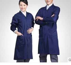 蓝大褂工作服 男女士实验室长款搬货搬运工衣服 耐磨长短大褂
