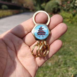 正品上海博友不锈钢穿皮带钥匙扣94148单扣三环库存