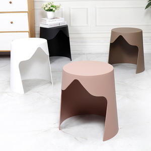 欧式凳子家用可叠放塑料圆凳加厚成人板凳简约创意桶凳收纳餐厅凳