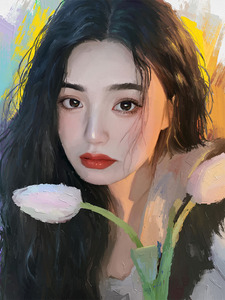 头像画画定制真人照片转ipad板绘油画肖像手绘彩铅素描水彩画像