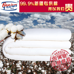 国君棉絮！新疆棉被芯冬被加厚保暖棉花被芯无网棉长绒棉10斤12斤