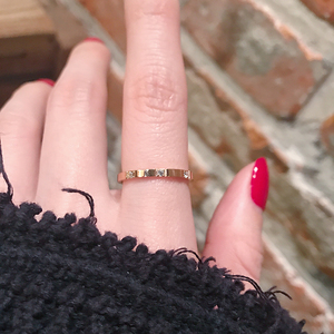 小众设计高级感18K玫瑰金钛钢时尚个性不掉色镶钻锆石食指戒指女