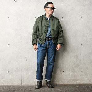 日系工装秋冬季加绒情侣ma-1飞行员夹克棒球服男阿美咔叽复古外套