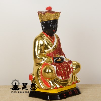 实木雕像贴金清水祖师爷三坪祖师公m佛像慧鑫