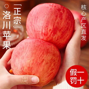 正宗洛川红富士苹果10应当季新鲜水果整箱包邮斤陕西冰糖心大果