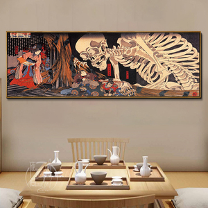 相马古内里歌川国芳大川客厅浮世绘装饰画日式画酒店玄关卧室挂画
