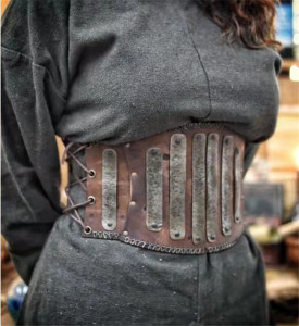 中世纪复古束腰带男女款pv皮宽腰带护腰铠甲搭配腰饰演出用品