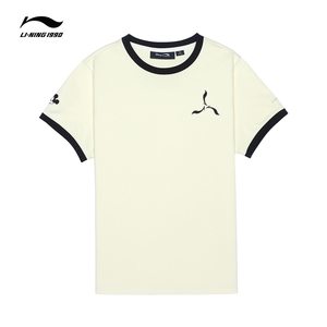 2022中国李宁1990米奇系列刺绣短袖夏季男女情侣潮流圆领短袖t恤