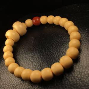 正华珠宝 陕西秦岭原矿暴力黄龙涎玉小手串 肉质细腻 润度超好