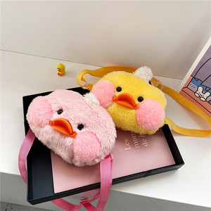 小鸭子包斜挎毛绒时尚