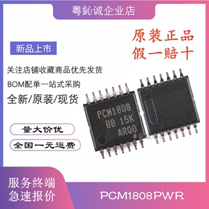 PCM1808PWR PCM1808 贴片TSSOP-14 立体声ADC芯片 音频数模转换器